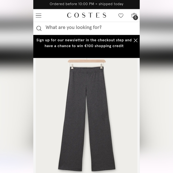 Black Velvet Wide leg Boho pants size XS, by COSTE rebel Europe. New - Picture 1 of 12